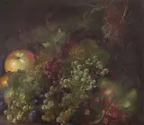 Anton Waldhauser, Still Life, circa 1860, oil on canvas