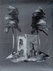 Ondřej Basjuk, 3D Adventure, 2022, acrylic on canvas
