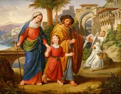 Wilhelm Kandler, The Flight into Egypt, 1840, oil on canvas