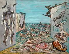 František Janoušek, Landscape with Insects, 1942, oil on canvas