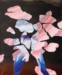 Šárka Koudelová, Waste to Waste, 2021, acrylic on canvas
