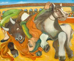 Karel Gott, Corrida del Torro, 1999, oil on canvas