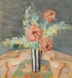 Jindřich Štyrský, Still Life / Landscape, 1922, oil on canvas