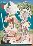 Jan Smetana, Concrete Imagination XII, 1996, oil on canvas