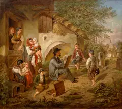 Václav Kroupa, From the Life of an Artist, 1858, oil on canvas