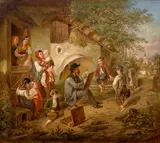 Václav Kroupa, From the Life of an Artist, 1858, oil on canvas