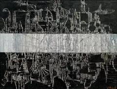 Jaroslav Paur, Fragments, 1969, oil on canvas