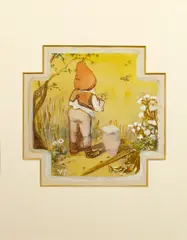 Vojtěch Preissig, Spring Pixie, circa 1895, mixed media (ink, watercolor) on paper