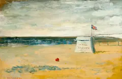 Kamil Lhoták, On the Coast, 1953, gouache on paper