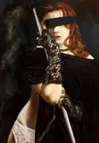 Karel Balcar, Lady in Lace, 1993–2001, oil on wood panel