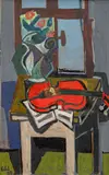 Antonín Pelc, Still Life with Violin, 1960, oil on canvas