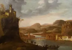 Dirck Verhaert, Landscape with a Castle, after 1650, oil on canvas