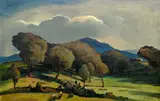 Otakar Nejedlý, Landscape with a Flock of Sheep