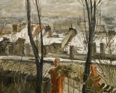 Old Střešovice by Karel Holan, 1945, oil on canvas, sold May 2022