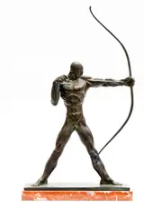 Archer by Jaroslav Horejc, 1918–1923, patinated bronze, sold May 2022