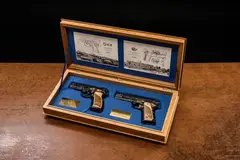 Colt Cz Group, Tribute to Legends, a pair of hand-decorated pistols in a case, limited edition No. 1/50