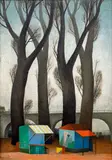Vlastimil Beneš, Trees by a Bridge