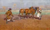 Joža Uprka, Ploughing
