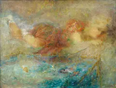 Grigorij Musatov, Fish Tank, 1938, oil on canvas
