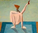 Frantisek Tichy, Contortionist, 1943, pastel on paper