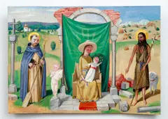 Jan Knap, Madonna with Saints (triptych), 2005, oil on wood panel