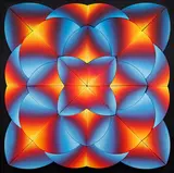 Jan Kaláb, Kaleidoscope 922 (SHADES OF FIRE), 2022, acrylic on canvas