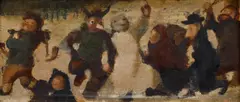 Jiří Trnka, Carnival, 1940s, oil on wood panel