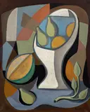 Jaroslav Král, Still Life with White Tray, 1930, oil on canvas