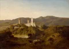Hugo Ullik, The Rožmberk Castle, 1874, oil on canvas