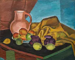 Bohumil Kubišta, Still Life With Lemons, 1909, oil on canvas
