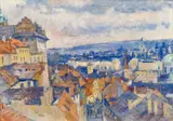 Jan Slavíček, Lesser Town Roofs, 1940s/1950s, oil on canvas