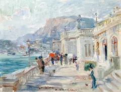 Jan Šafařík, Monte Carlo, 1908–1909, oil on cardboard