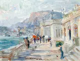 Jan Šafařík, Monte Carlo, 1908–1909, oil on cardboard