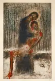 Bohuslav Reynek, Pieta on a Blue Background