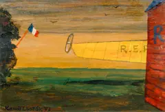 Kamil Lhoták, R. E. P. 1910, 1978, mixed media (tempera, oil) on cardboard