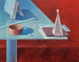 Jiří Štourač, Still Life with a Paperweight, 2022, oil on canvas