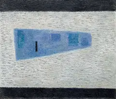 Karel Těšínský, Pond, 1970, oil on canvas