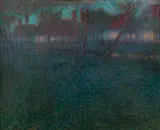 Jan Honsa, Evening, 1901, oil on cardboard