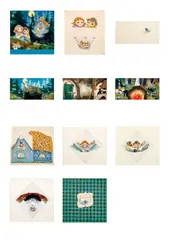 Jiří Trnka, Hansel and Gretel: Complete set of 11 Book Illustrations, 1956, mixed media (watercolor, gouache, pastel) on paper