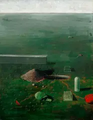 Ivan Theimer, Surrealist Landscape, 1971, oil on canvas