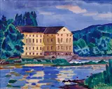 Václav Špála, Weil's Mill, 1927, oil on canvas
