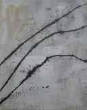 Jiří Georg Dokoupil, Peitschen Bild Schwarz auf Grau
