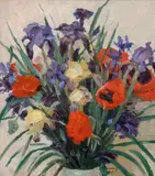 Max Švabinský, Bouquet, 1923, oil on canvas