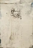 Čestmír Kafka, White Land III, 1964, mixed media (clay, akronex, enamel) on canvas
