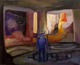 Jaroslav Róna, In the Labyrinth IV, 2021, oil on canvas