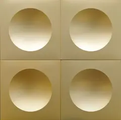 Concave metroform frame by Jaroslav Otruba, 2023, aluminium tiles, sold May 2023