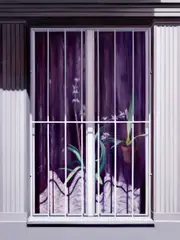 Martin Herold, Window, 2023, oil on metal plate