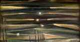 Václav Zykmund, Night Town, 1944, oil on canvas