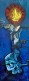 Josef Liesler, Acrobats, 1966–1967, oil on canvas