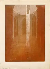 Josef Vácha, Miracle in the Cathedral, 1909, etching on paper